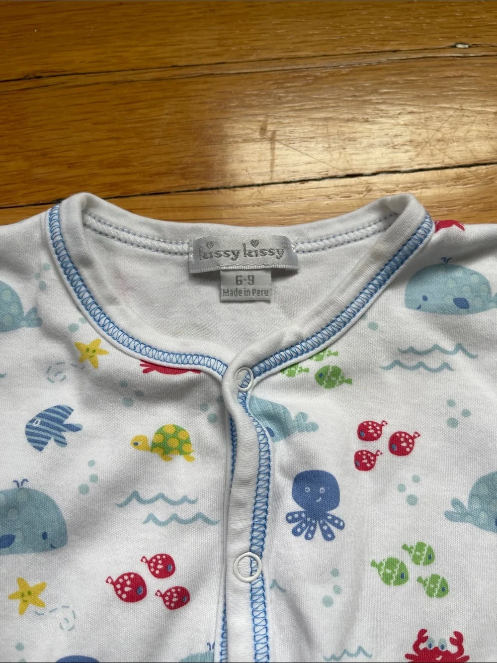 Kissy Kissy 6-9mos ocean One-Piece